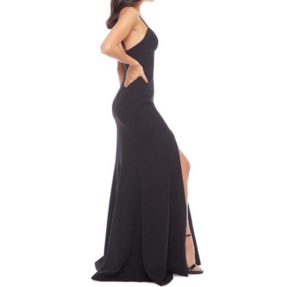 Dress The Population Black Floor Length Formal Gown Dress - Picture 8 of 9